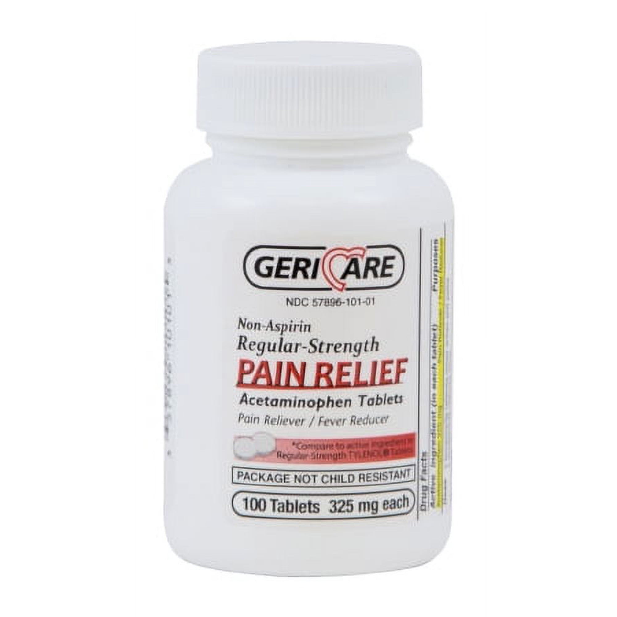 Pain Relief McKesson Brand 325 mg Strength Tablet 1 Bottle of 100