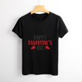thumbnail image 4 of Valentine’s Day Women’s Short Sleeve Cotton T-Shirt HD Graphic Printed Tee Casual Crew Neck Top 3XL, 4 of 7