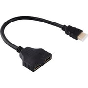 Zerone HDMI Cable Splitter, 1080P HDMI Male to Dual HDMI Female 1 to 2 Way Splitter Cable Adapter Converter for DVD
