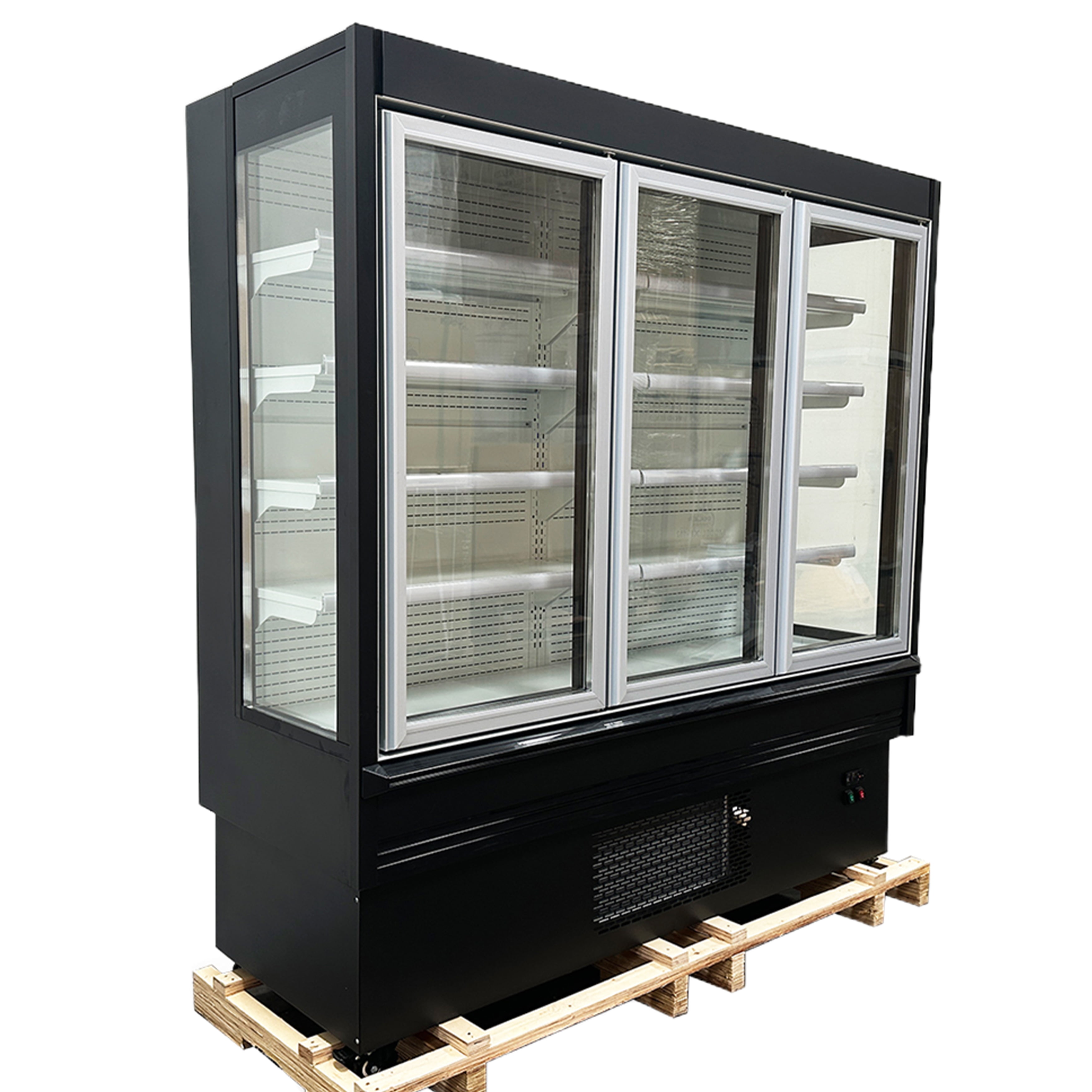 76 in. Commercial Swing Glass Door Merchandiser Refrigerator 28 Cu.Ft. Beverage Fridge, Flower Cooler, NSF