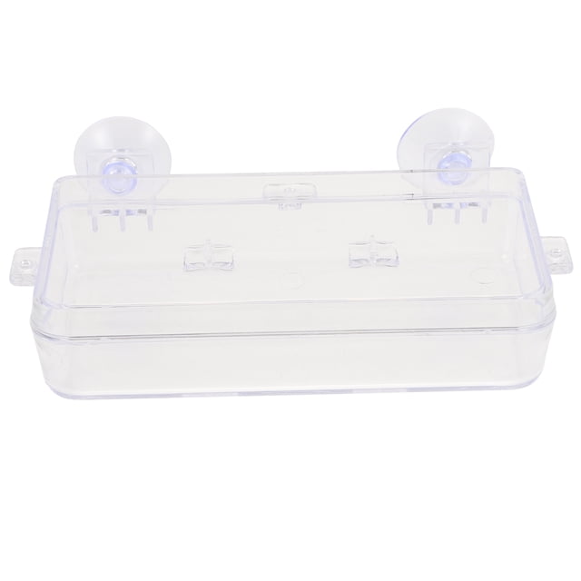 GOOHOCHY 1pc succión reptil alimentador acrílico comida plato reptil alimento alimento