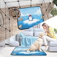 thumbnail image 7 of IAUYY Washable Pee Pads for Dogs Medium+Large Absorbent and Leak-Proof Non-Slip Reusable Puppy Pee Pads for Dogs Applicable to Playpen Potty Crate Wearing A Red Hat, 7 of 7