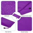 thumbnail image 4 of Unique Bargains Waterproof Zipper File Bags, A6 Document Holders for Office, Purple 3 Pack, 4 of 6