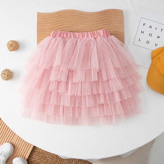 Girls' Dresses Short Ballet Tulle Tutu Skirt Mesh Princess Kids Clothes