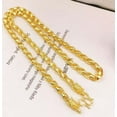 thumbnail image 5 of HOOUN Collier Dragon 6N 24K BAHT Thaï Jaune Or GP 24 Pouces, 5 of 5