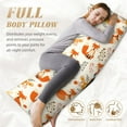thumbnail image 4 of Naloa Flower Fox Super Soft 20x60 Body Pillow Case,Long Side Hidden Zipper（PILLOWS ARE NOT INCLUDED）, 4 of 6