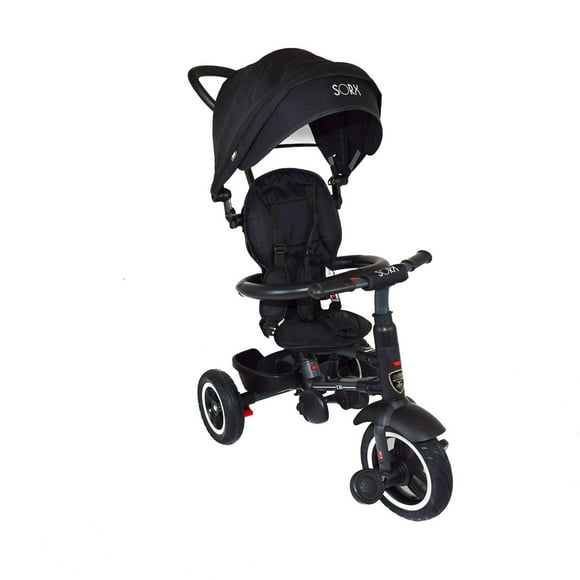 Triciclo 3 en 1 Plegable Impotacion Sorx Negro