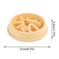 thumbnail image 2 of 1pack Slow Feeder Dog Bowls Anti-Choking Puzzle Dog Food Bowls Anti-Slip Interactive Feeding Slow down Eating Bloat Stop Maze Dishes for All Breeds,Yellow, 2 of 5