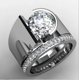 thumbnail image 1 of Elegante anillo de Hip Hop de Color dorado para mujer, conjunto de anillos de boda con piedras rojas de circón incrustadas a la moda, joyería de compromiso nupcial para fiesta Dengxun unisex, 1 of 2