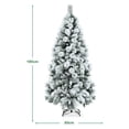thumbnail image 3 of Costway 180 cm Árbol de Navidad Realístico Fino Nevado Árbol Decorativo y Festivo de Bisagra 515 Ramas en PVC 220 Agujas de Pino, 3 of 7