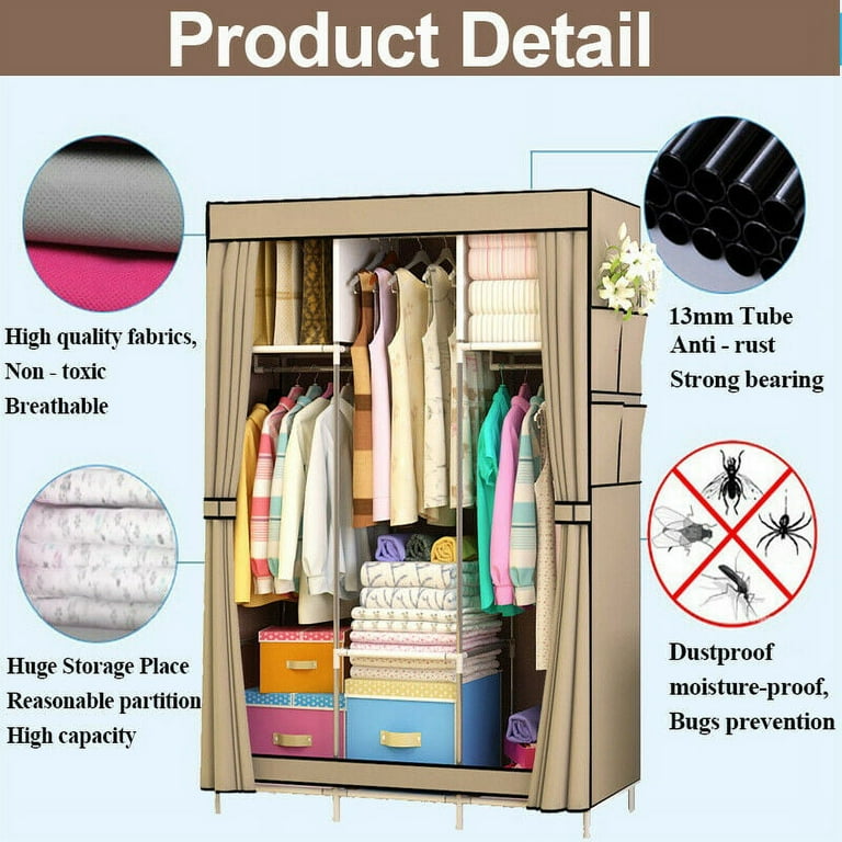 Ktaxon Non-Woven Fabric Portable Closet Organizer Storage with 14