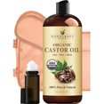 thumbnail image 1 of Faja para compresas de aceite de ricino Handcraft Blends 480 ml con frasco roll-on, 1 of 5