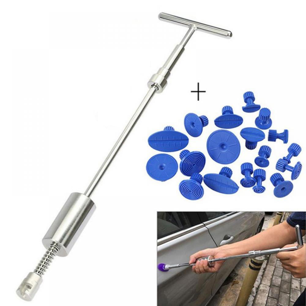 Dent Repair Paintless Removal Kit Car Body Puller Lifter T-Bar Slide Hammer 50CM 