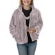 thumbnail image 1 of Gibobby Abrigos de mujer, Chaqueta Sherpa de Gran tamaño con Cremallera y Bolsillos para Mujer, Sudadera con Capucha de Forro Polar, Abrigo de Invierno(Gris,XG), 1 of 5