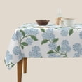 thumbnail image 4 of Vintage Floral Tablecloth Square 54 x 54 Inch, Blue Green Hydrangea Flower Decor Tablecloths Tablecloths Polyester Seasonal Table Cloth for Parties Kitchen Dining Indoor Outdoor, 4 of 6