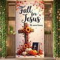 thumbnail image 2 of Autumn Theme Fall Banner Wooden Cross Religious Decor Sunflower Design Inspirational Decoration for Church Event Indoor Use Spiritual Gathering, 2 of 9