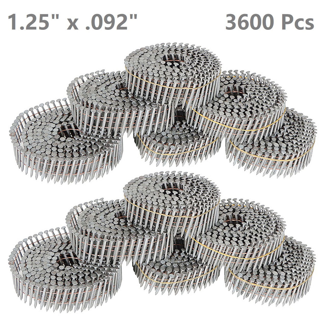 Hot Dipped Galvanized Siding Nails 1.25" x .092" (3600 Pcs)
