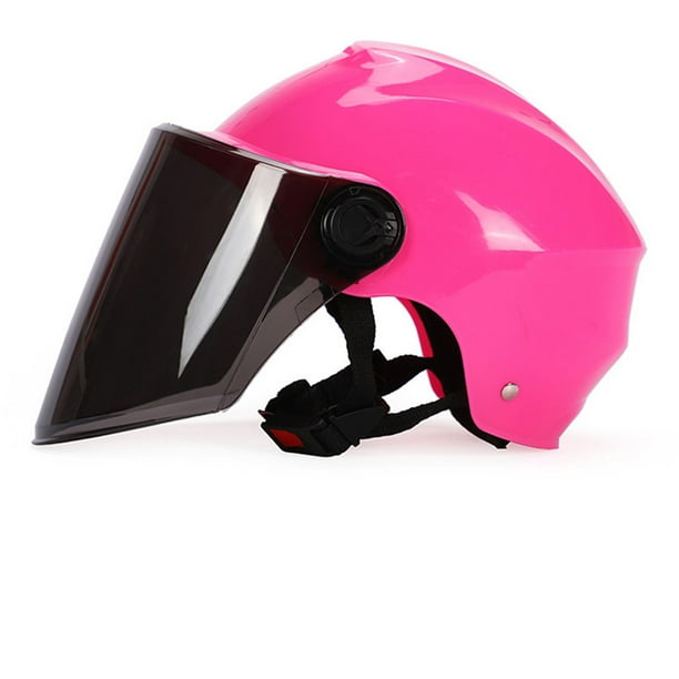 Motorcycle Helmets Electric Bicycle Helmet Open Face Dual Lens Visors