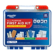 Equate On-the-Go First Aid Kit - Home, Travel, Office, Auto, School, 85 Pieces
