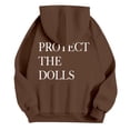 thumbnail image 7 of NinXxx Women's Casual Printed Hoodie Pullover with Pocket Streetwear Coffee M, 7 of 7