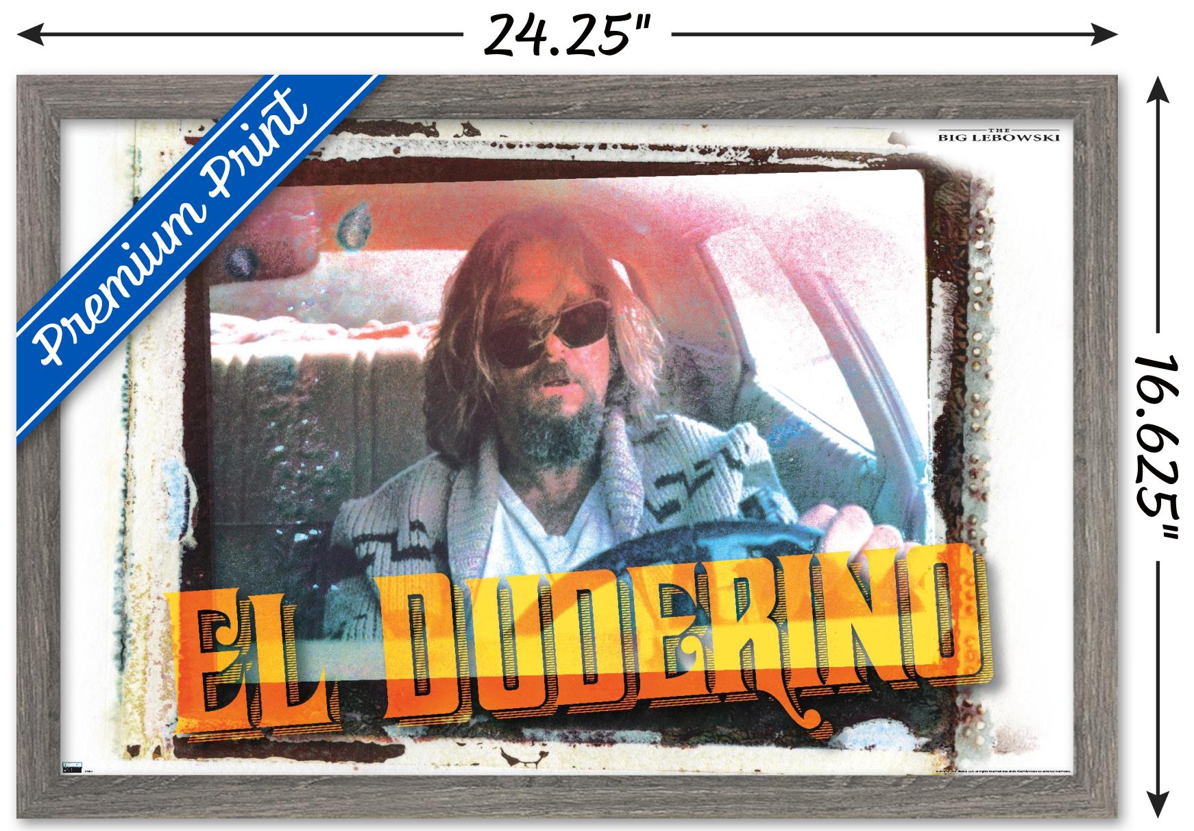 The Big Lebowski - El Duderino Wall Poster, 14.725" x 22.375", Framed