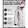 thumbnail image 2 of CANADA WEATHER GEAR Girls’ Winter Coat – Stadium Length Quilted Puffer Parka Jacket (7-16), 2 of 7