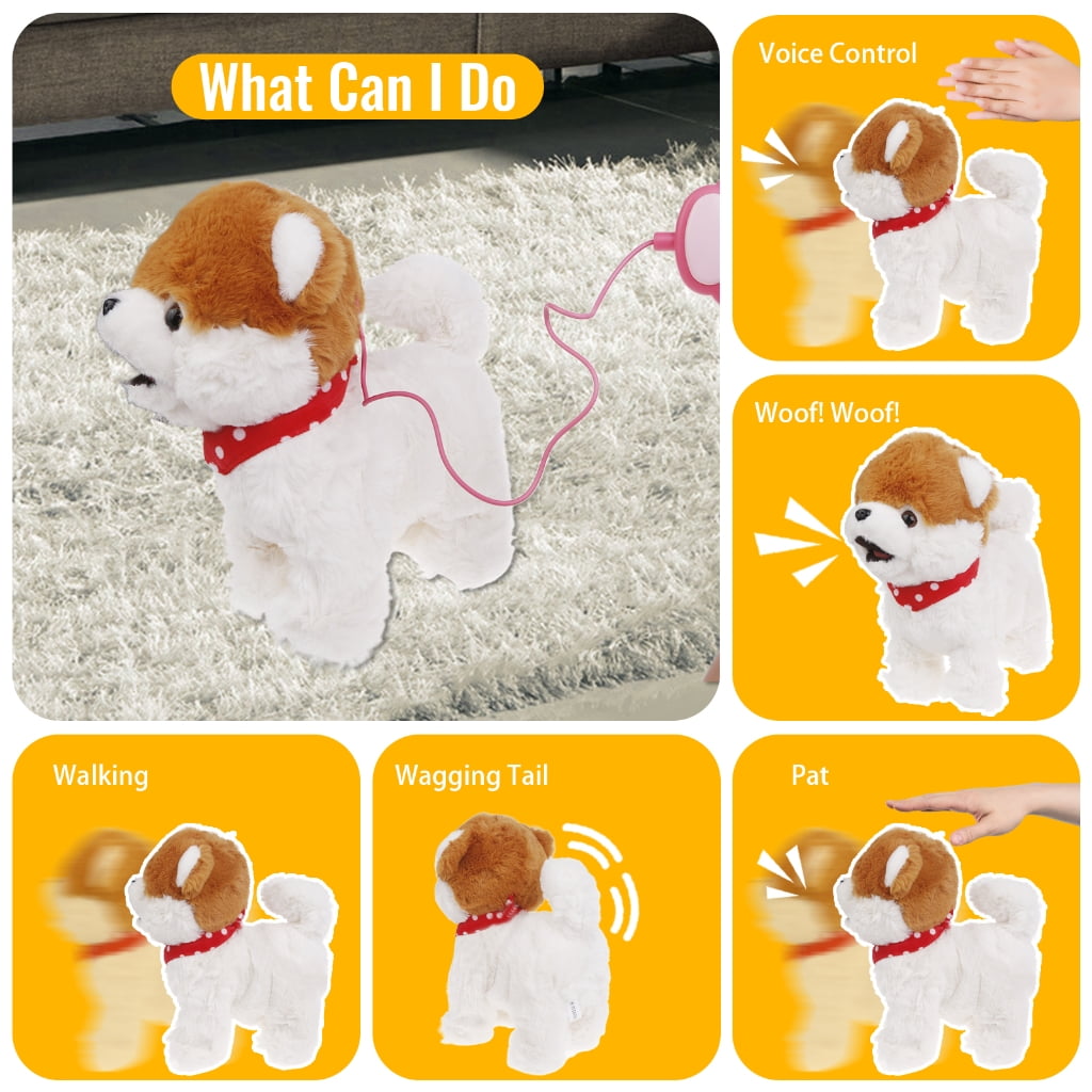 Yokua Kids Interactive Puppy Dog Toy Crawl Learning Barking Dog Toy Toddler Fun Gift