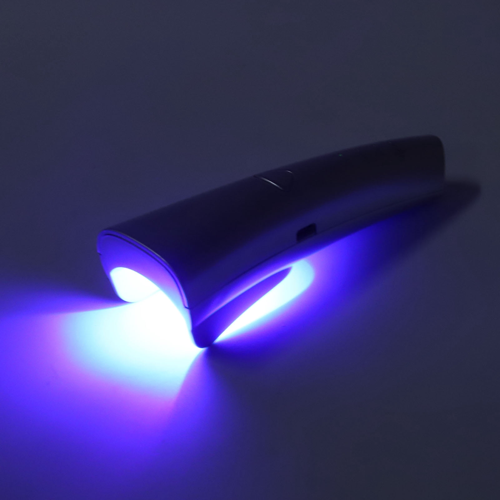 Mini UV Nail Lamp 180 Degree Lighting 3 Gear Quick Drying Nail Polish Curing Light Silver