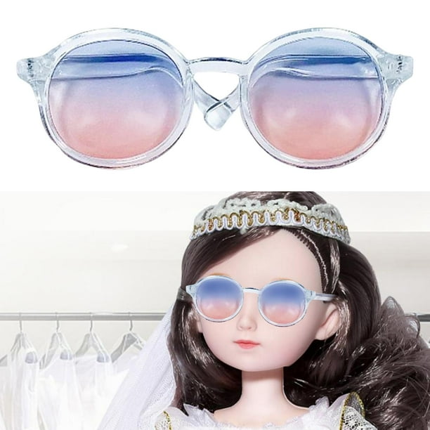 Gafas para Muneca a Escala 3x1 6 Gafas en Miniatura de Colores Gafas para Vestir Gafas Redondas para Accesorios de Disfraz de Muneca de Moda de 12 3 piezas Walmart en linea