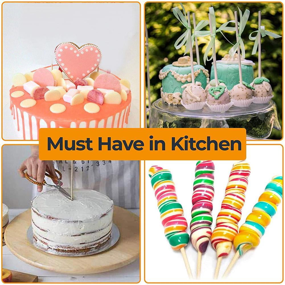 Round Wooden Craft Stick Popsicle Lollipop Cake Model Diy Building Model Woodworking Tools
