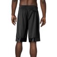 thumbnail image 2 of Ma Croix Mens Heavy Mesh Shorts with Zipper Pockets Basketball Gym Sports Activewear, 2 of 7