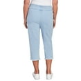 thumbnail image 2 of Alfred Dunner Womens Denim Fringe Capri Pant, 2 of 4