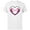 White, variant on Marvel Spider-Man Ghost Spider Spider-Gwen Heart Mask Logo - Short Sleeve Cotton T-Shirt for Adults - Customized-Black
