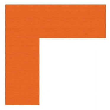 Mighty Line Floor Tape,Orange,2 inx6 in,L,PK100 ANGLEO
