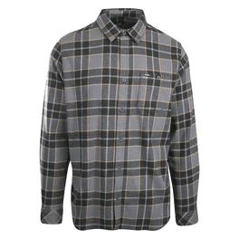 Burnside Chemise en Flanelle à Carreaux à Manches Longues avec Boutons-Pression, TG, Indigo