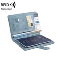 thumbnail image 7 of Simple Solid Color Airplane Print Lightweight with Magnetic Buckle Multifunctional Passport Clip Protective Cover, 7 of 7