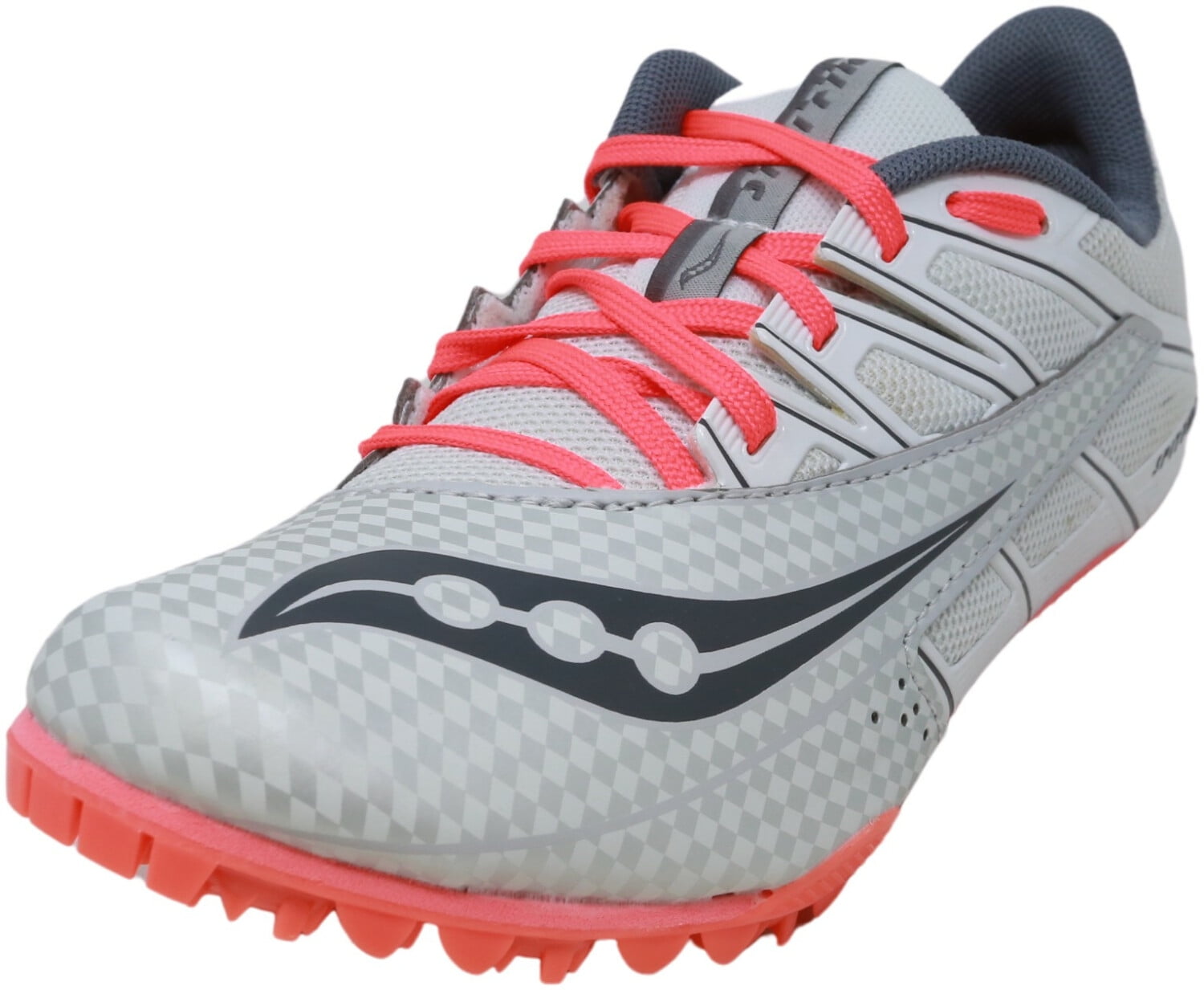 Saucony Women's Spitfire 4 Silver / Pink AnkleHigh Track & Field 5M