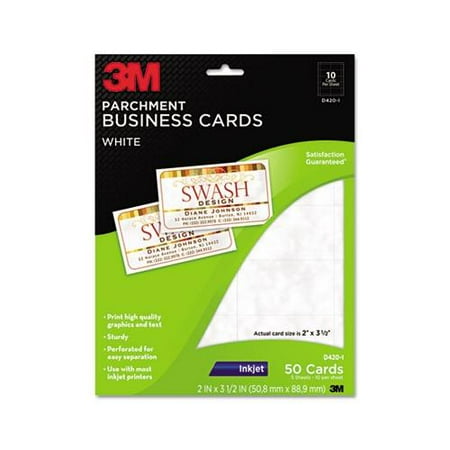 3m Inkjet Parchment Business Cards MMMD420I
