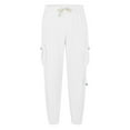 thumbnail image 3 of SSAAVKUY Men Casual Jogger Pant Relaxed Fit Cargo Pants Stretch Drawstring Sweatpant Hiking Outdoor Athletic Sport Jogger Pant White 10, 3 of 6