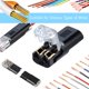 thumbnail image 2 of Conectores de cable, 50 unidades, enchufe de doble cable con hebilla de bloqueo, 2 of 8