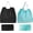 Default, variant on 2 count Foldable Shopping Bags - 210D Nylon Grocery Tote Bag with Drawstring Mouth & Reinforced Handle