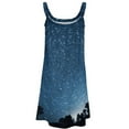 thumbnail image 4 of Galaxy Star Outer Space Women's Summer Dresses 2025 Beach Casual Sleeveless Floral Print Tank Loose Sundress, 4 of 8