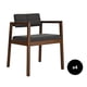 thumbnail image 1 of Set de 4 Sillas de Comedor de Madera con Tapizado de Tela, Sillas para Comedor, Cocina y Escritorio, Midtown Concept Gin, Nogal y Gris Oscuro, 1 of 5