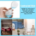 thumbnail image 3 of FERCAISH Bubble Liquid Glass Hourglass Timer, Creative Time Management Hourglass Table Decoration Glass Construction(Blue), 3 of 7
