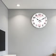 thumbnail image 5 of Hoease 12 Inch Silent Wall Clock, Watercolor Pink Bow Decorative Wall Clock, Battery Operated Non-Ticking Round Clock for Living Room Bedroom Girls Room Home Decor, 5 of 10