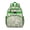 Green-84, variant on Beach Vacation Student Backpack Bookbag Tropical Plant Hawaiian Floral Jungle Leaves Palm Leaf Botanical Leafy Aloha Colorful Exotic Durable Chest Strap