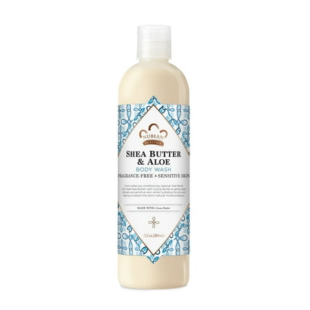 Nubian Heritage Shea Butter & Aloe Body Wash (Fragrance Free) 13 oz