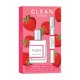 thumbnail image 1 of Set de perfume CLEAN Strawberry Fields Scent Full y tamaño de viaje, 1 of 6