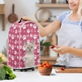 thumbnail image 3 of HELLHERO Dust Cover with Univesal Foldable Kitchen Accessories Oil Proof Reusable for Christmas, Cat Paw Print Pattern, 3 of 6