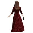 thumbnail image 5 of Zaldita Womens Vintage Retro Party Jacquard Dress A Line Swing Casual Cocktail Formal Dresses Burgundy 5/XXL, 5 of 6